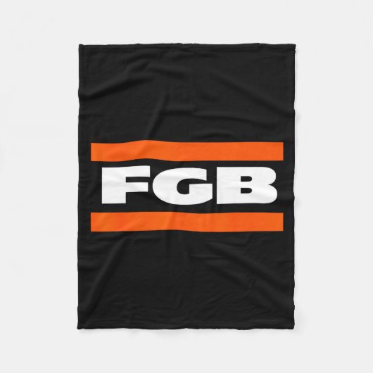 Fgb F Green Bay  Fleece Deken (Voorkant)