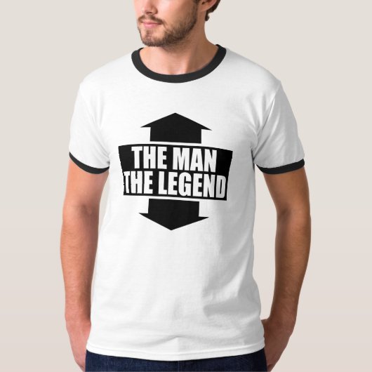 FGD - het Man, de Legende T-shirt (Voorkant)