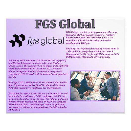 FGS Global Foto Afdruk (Voorkant)