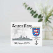 FGS Hessen (F-221) Briefkaart (Staand voorkant)