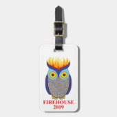 FH Blue Owl Bagagelabel (Voorkant verticaal)