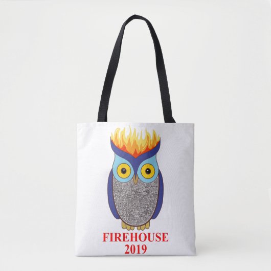 FH Blue Owl Canvas tas (Voorkant)