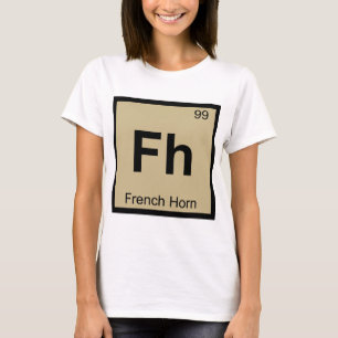 Fh - Hoornmuziek Chemie Periodiek Systeem T-shirt