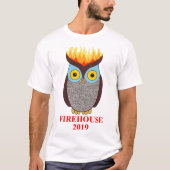 FH t-shirt van Mannen voor- en achterbruin (Voorkant)