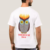 FH t-shirt van Mannen voor- en achterbruin (Achterkant)