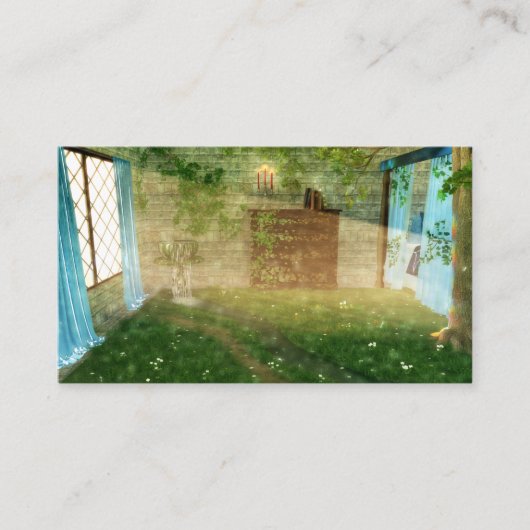 Fhantasieten: Bladwijzer op vliegveld Visitekaartje (Voorkant)