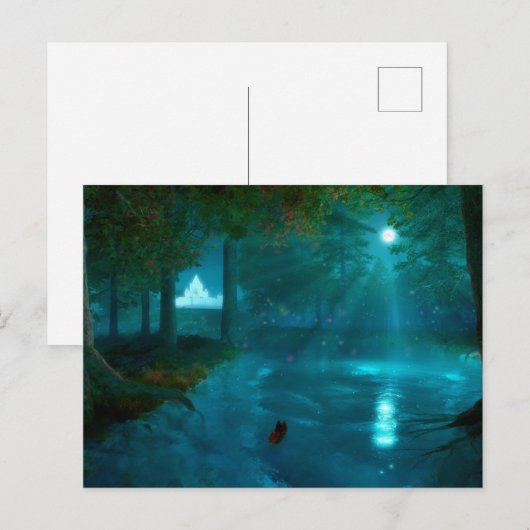 Fhantasieten: naar het Briefkaart van het Fairy Pa (Voorkant / Achterkant)