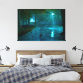 Fhantasta's: naar het Fairy Palace Canvas afdrukke Afdruk (Insitu (Slaapkamer))