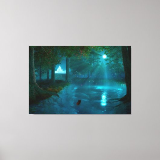 Fhantasta's: naar het Fairy Palace Canvas afdrukke Afdruk (Voorkant)