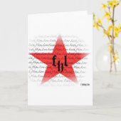 FHL (Faith, Hope & Love) All Star Logo Kaart (Gele Bloem)