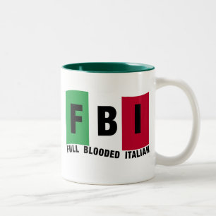 FI Full Blooded ITALIAN t-shirts Tweekleurige Koffiemok