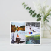 FI Lapland - Lake Inari - Lammintupa - Santa Claus Briefkaart (Staand voorkant)