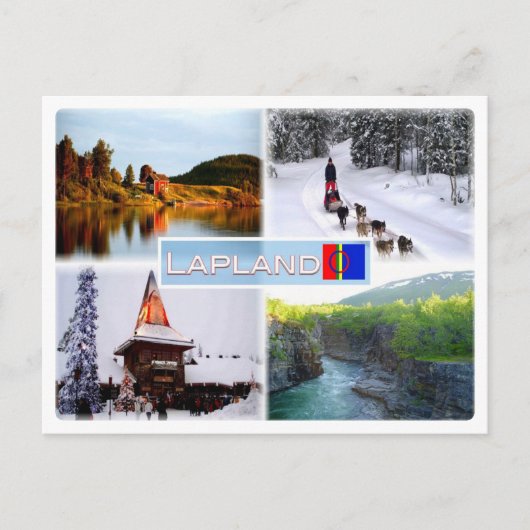 FI Lapland - Lake Inari - Lammintupa - Santa Claus Briefkaart (Voorkant)