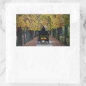 Fiaker in Schönbrunn, Wien Österreich Rechthoekige Sticker (Tas)