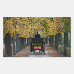 Fiaker in Schönbrunn, Wien Österreich Rechthoekige Sticker