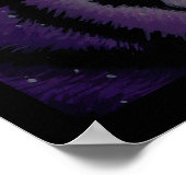 Fiala Paars Tiger Wild Cat Myka Jelina Art Poster (Hoek)