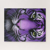 Fiala Purple Tiger Wild Cat Myka Jelina Art Puzzle Legpuzzel (Horizontaal)