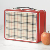 Fiambrera con estampado tartan (In situ)