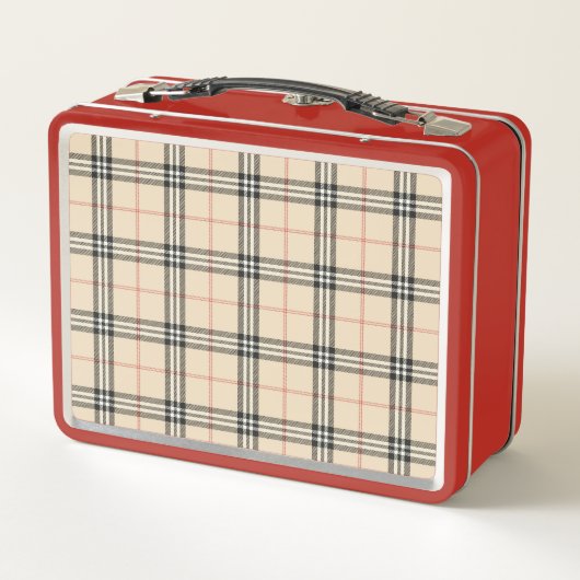 Fiambrera con estampado tartan (Achterkant)