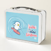 Fiambrera de metal│La vidas y las olas se surfean (Achterkant)