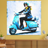 "Fiamma" "Corsa Elegante" – Elegante rit Canvas Afdruk (Insitu (Woonkamer))