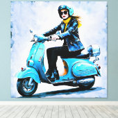 "Fiamma" "Corsa Elegante" – Elegante rit Canvas Afdruk (Insitu (Houten vloer))