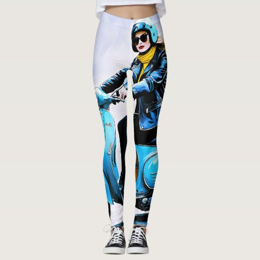 "Fiamma" "Corsa Elegante" – Elegante rit Leggings (Voorkant)