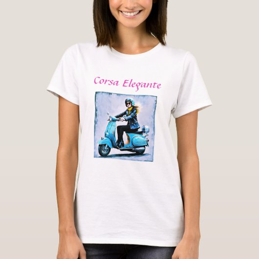 "Fiamma" "Corsa Elegante" – Elegante rit T-shirt (Voorkant)