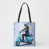 "Fiamma" "Corsa Elegante" – Elegante rit Tote Bag (Voorkant)