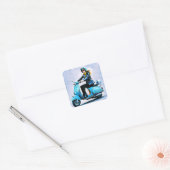 "Fiamma" "Corsa Elegante" – Elegante rit Vierkante Sticker (Envelop)