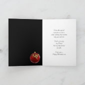 Fiance Christmas Kaart - Sneeuwman in hart en nier (Binnen)