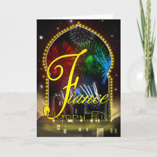 Fiance - de Kaart van de Dag Eid - Gelukkige Eid