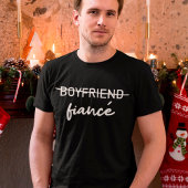 Fiancé Fiance Couples Verloving Engaged Boyvriend T-shirt