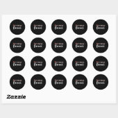 Fiance Fiancee Engaged Couples Matching Christmas  Ronde Sticker (Vel)