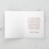 Fiance Happy Thanksgiving Turkije Kaart (Binnen)