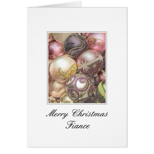 Fiance Merry-kerstkaart (Voorkant)