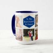 Fiancé Photo Template Collage Keepomwille Mok (Voorkant links)