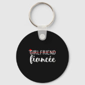 Fiancee Fiance Engaged Couples Matching Christmas  Sleutelhanger (Voorkant)