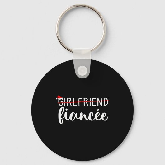 Fiancee Fiance Engaged Couples Matching Christmas  Sleutelhanger (Voorkant)