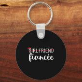 Fiancee Fiance Engaged Couples Matching Christmas  Sleutelhanger (Voorkant)