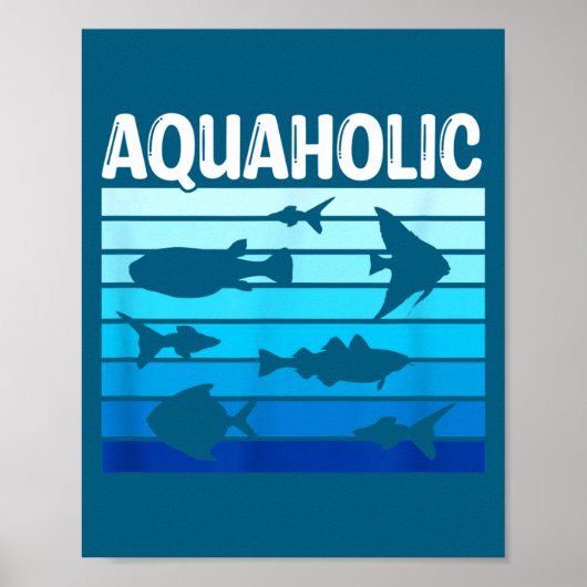 Fiank Funny Fishkeeper Quote Fish Keeper Aquarium  Poster (Voorkant)