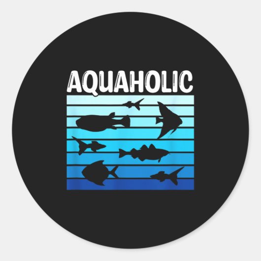 Fiank Funny Fishkeeper Quote Fish Keeper Aquarium  Ronde Sticker (Voorkant)