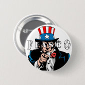 fiasco-knop sam ronde button 5,7 cm (Voorkant /achterkant)