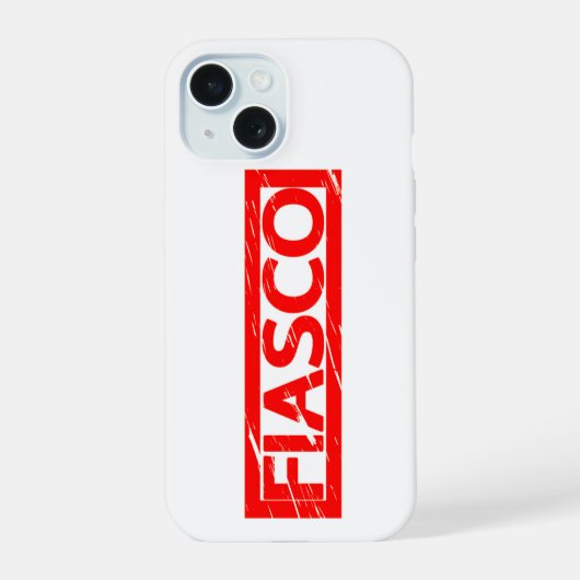 Fiasco Stamp iPhone 15 Case (Achterkant)