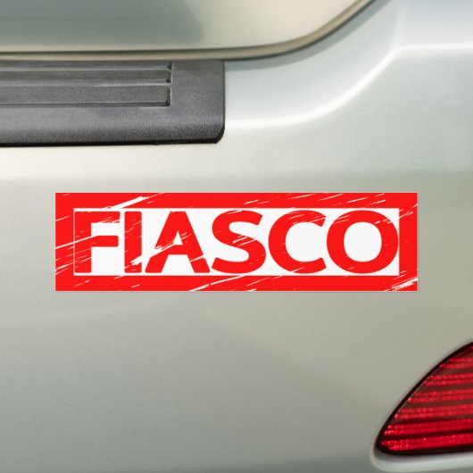 Fiasco Stempel Bumpersticker (Op auto)