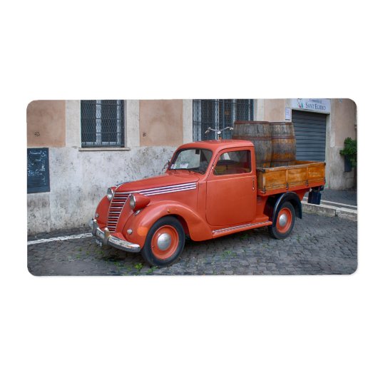 Fiat 1100-ophaalservice etiket (Voorkant)