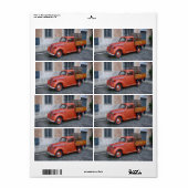 Fiat 1100-ophaalservice etiket (Full Sheet)