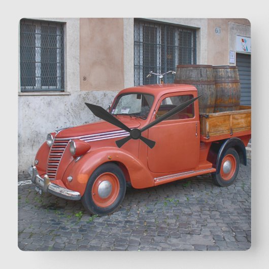 Fiat 1100-ophaalservice vierkante klok (Voorkant)