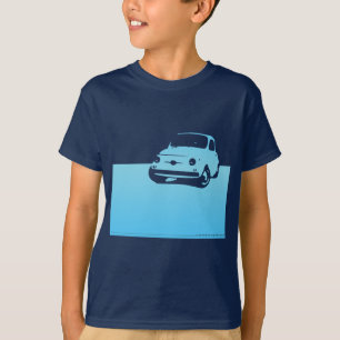 Fiat 500, 1959 - Lt blauw op donkere shirten T-shirt