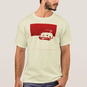 Fiat 500, 1959 - Rood op lichte shirten T-shirt